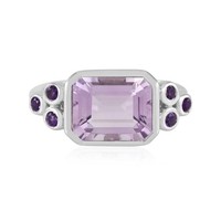 Silberring Mit Lavendel-Amethyst Brasilien 3,266Ct- Echtschmuck