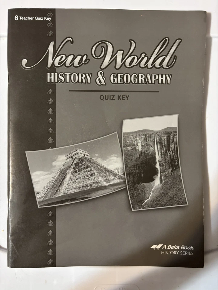 Abeka 6th grade New World History and Geography set of 3 answer keys - Image 3 of 4