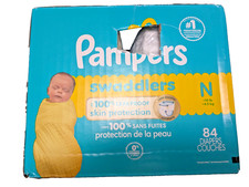 Pampers Swaddlers Diapers, Size Newborn, 84 Count new sealed in package
