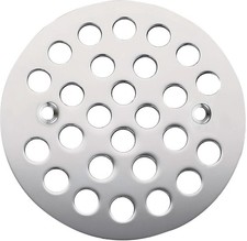 4-1/4 Round Shower Drain Cover,Screw-in Shower Drain Strainer,Easy-to-Install R