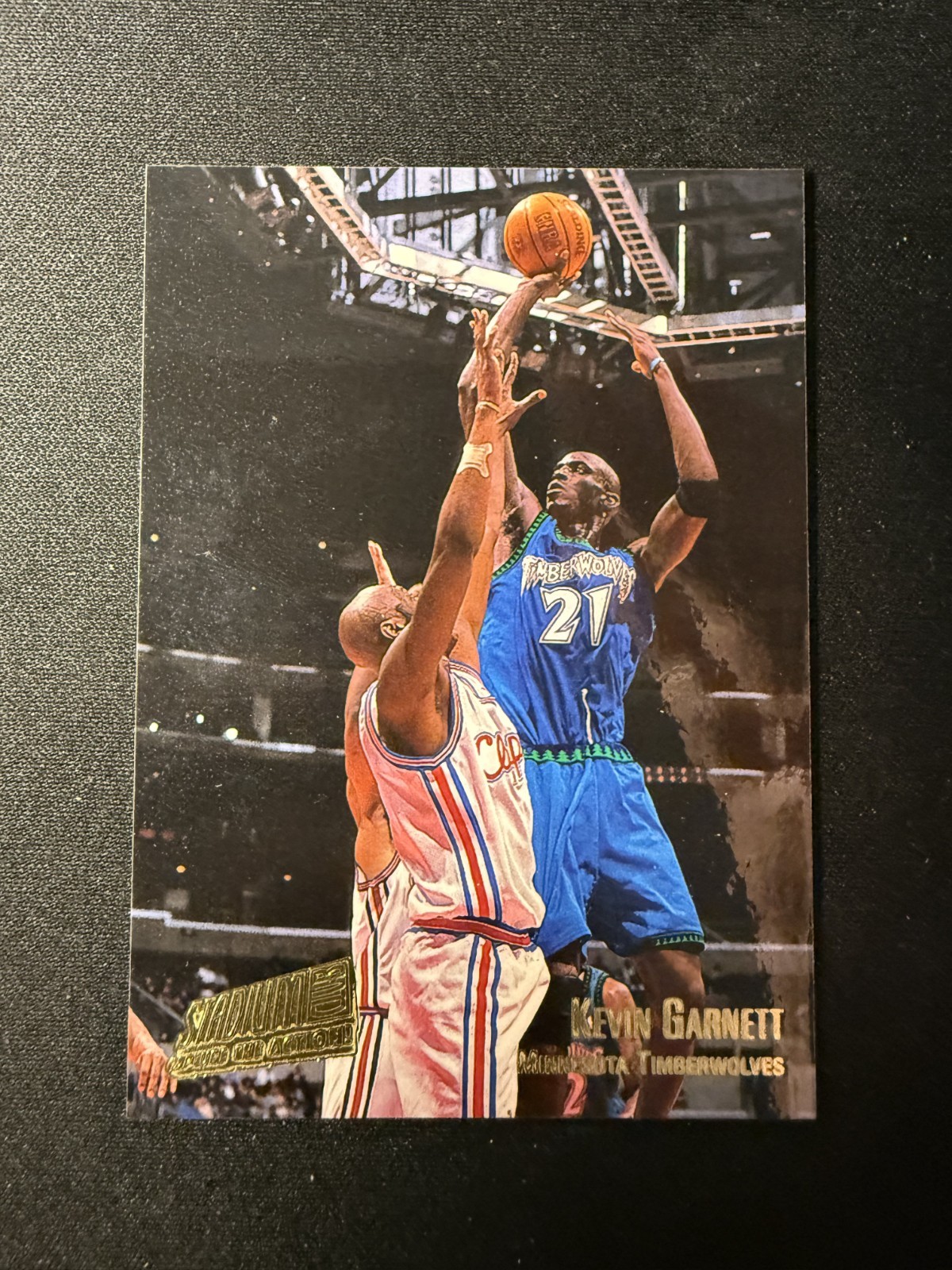 2001 Topps Stadium Club Capture the Action Kevin Garnett #CA4