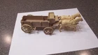 VTG MARX WAGON TRAIN, CUSTERS LAST STAND PLAYSET WAGON W/HORSES