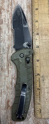 Benchmade Turret 980 OD Green CPM-S30V Serrated Spear Point USA Made