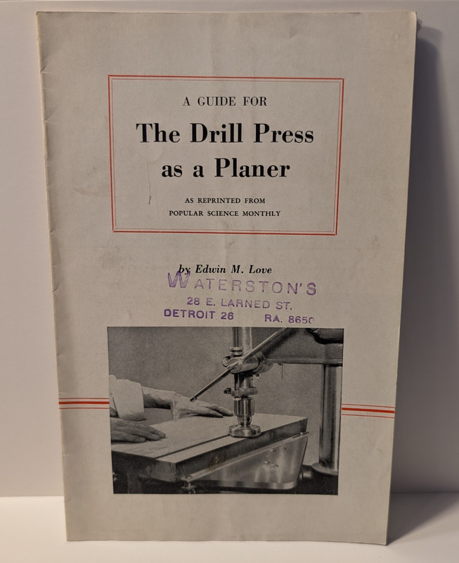 VINTAGE COLLECTIBLE ADV BARRON TOOL CO. GUIDE DRILL PRESS PLANER CATALOG WATERSO