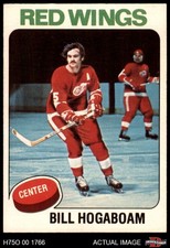 1975 O-Pee-Chee NHL #67 Bill Hogaboam Red Wings 6 - EX/MT