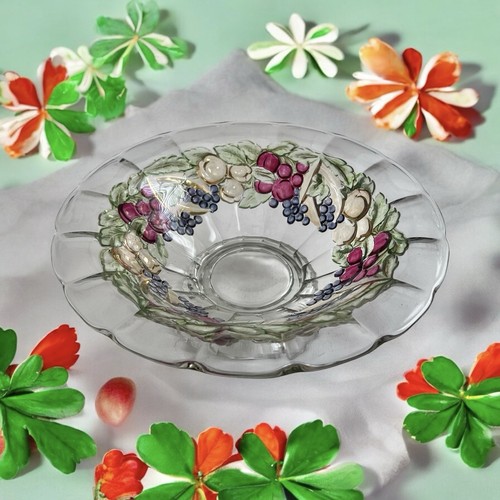 Vintage (1911-1940) Indiana Glas "Obstgirlande" Muster Glasschale - Bild 1 von 5