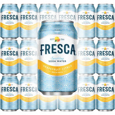 Fresca Original Citrus, Sparkling Soda Water, 12 Oz Can Pack of 18, Total of 21