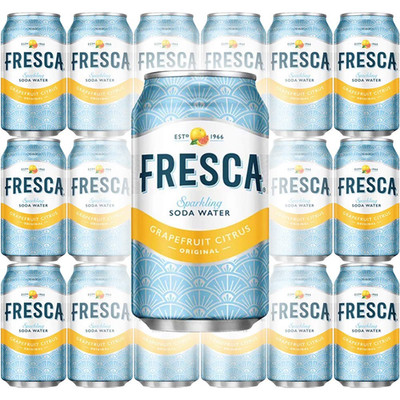 Fresca Original Citrus, Sparkling Soda Water, 12 Oz Can (Pack of 18, Total of 21