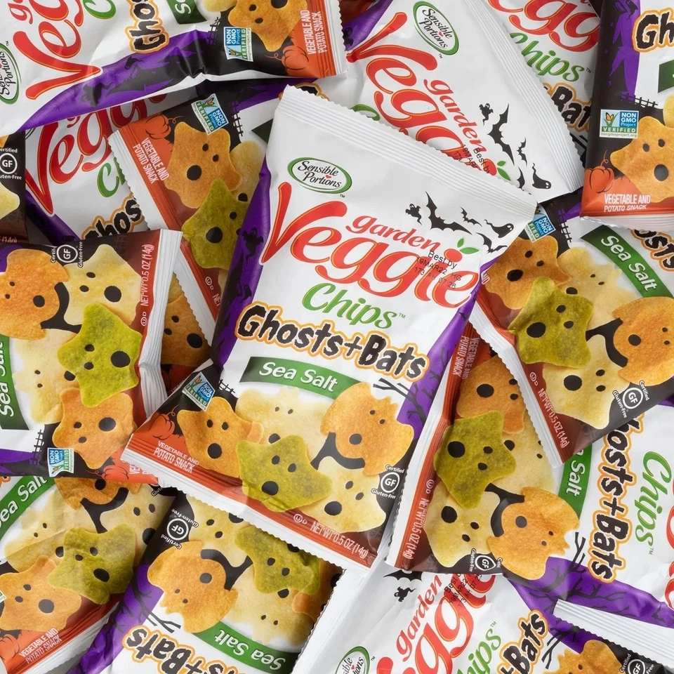 Sensible Portions Garden Veggie Ghost & Bats Veggie Chips, 0.5 oz., 40 pk. - Image 4 of 4