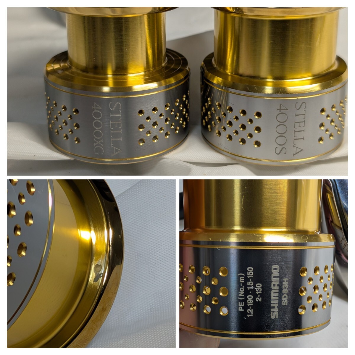 シマノ　10ステラ4000XG　10STELLA4000XG Shimano 10 Stella 4000XG Spinning Reel w/ 4000S Spare Spool