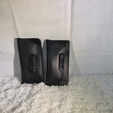 Soft-Lined Vertical Clip Pocket Eyeglass Case Black - Slip-in Protector 2-Pack