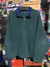 Vintage Patagonia 1/2 Zip Pullover Fleece Jacket Large Forest Green Made in USA