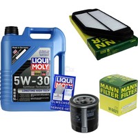 Mann Inspektionspaket 5L Liqui Moly Longtime 5W-30 FüR Chevrolet Spark 1.0 1.2