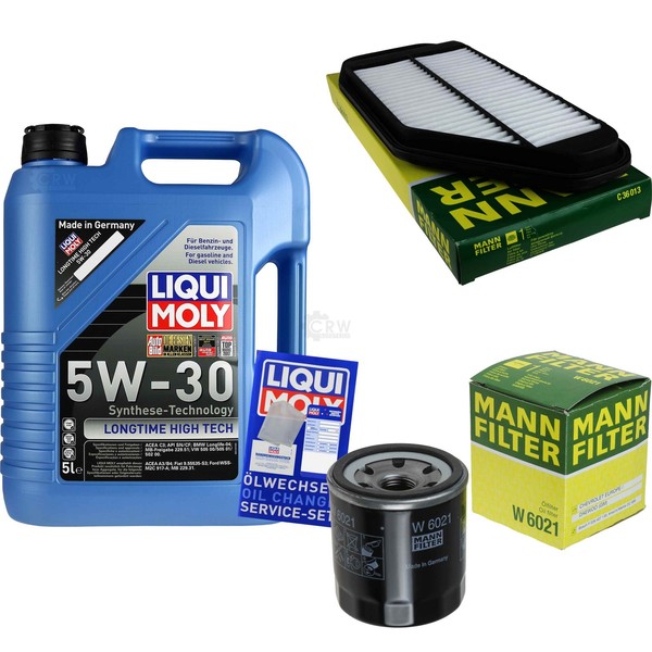 Mann Inspektionspaket 5L Liqui Moly Longtime 5W-30 FüR Chevrolet Spark 1.0 1.2-image