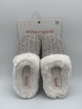 Easy Spirit Women  s Oatmeal Memory Foam Slippers Medium 6 1/2-7 1/2 NEW