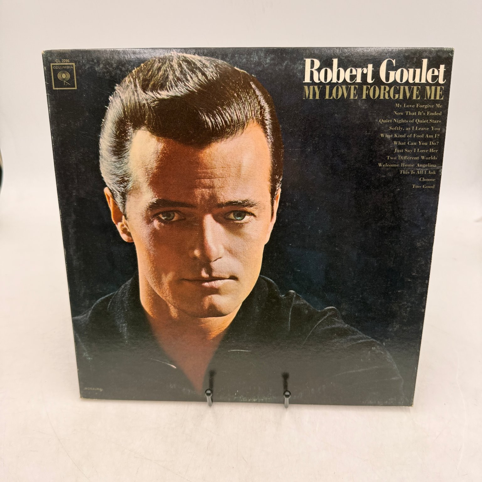 Robert Goulet – My Love Forgive Me LP Record 1964 Columbia Pop Vocal Mono 33 G+