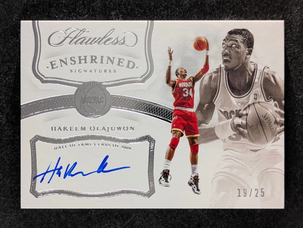 HAKEEM OLAJUWON　オラジュワン　直筆サインカード　AUTO　NBA Panini Hakeem Olajuwon Basketball Autographed Sports Trading Cards