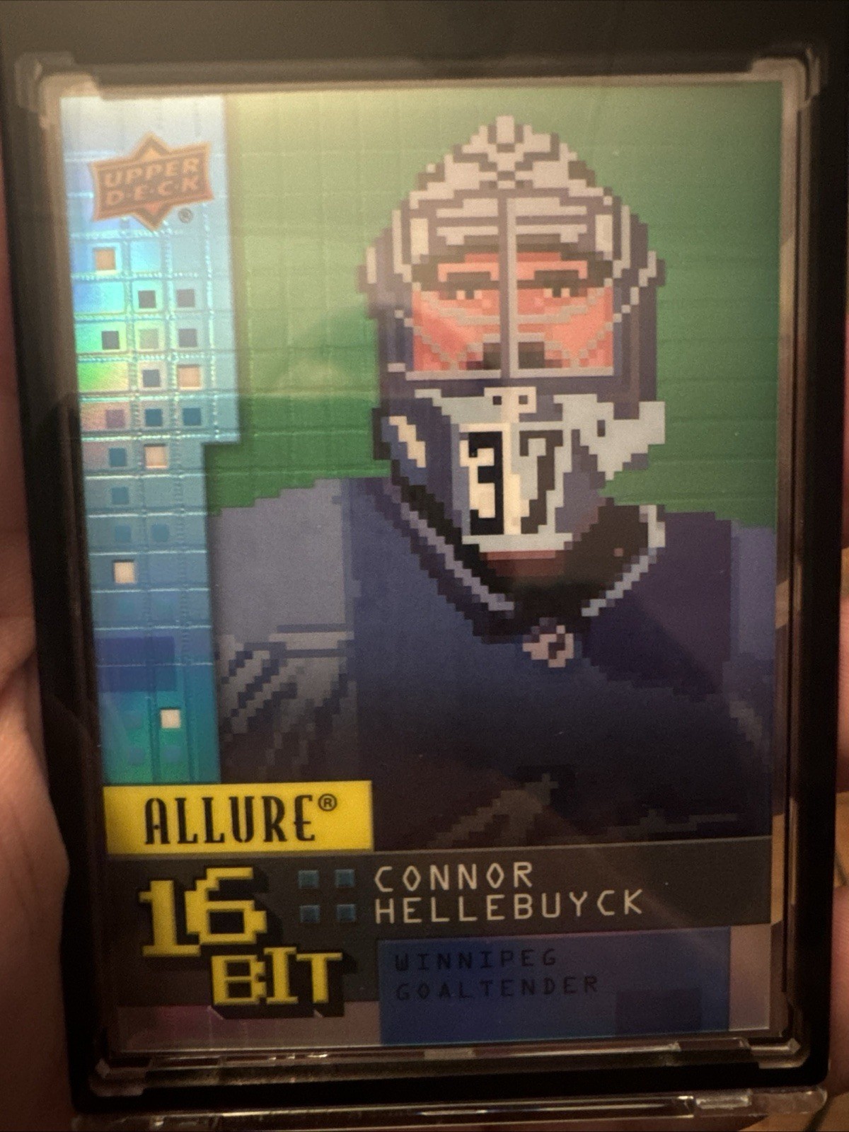 2021-22 Upper Deck Allure 16-Bit Connor Hellebuyck #B-8 Raw Fresh Pull