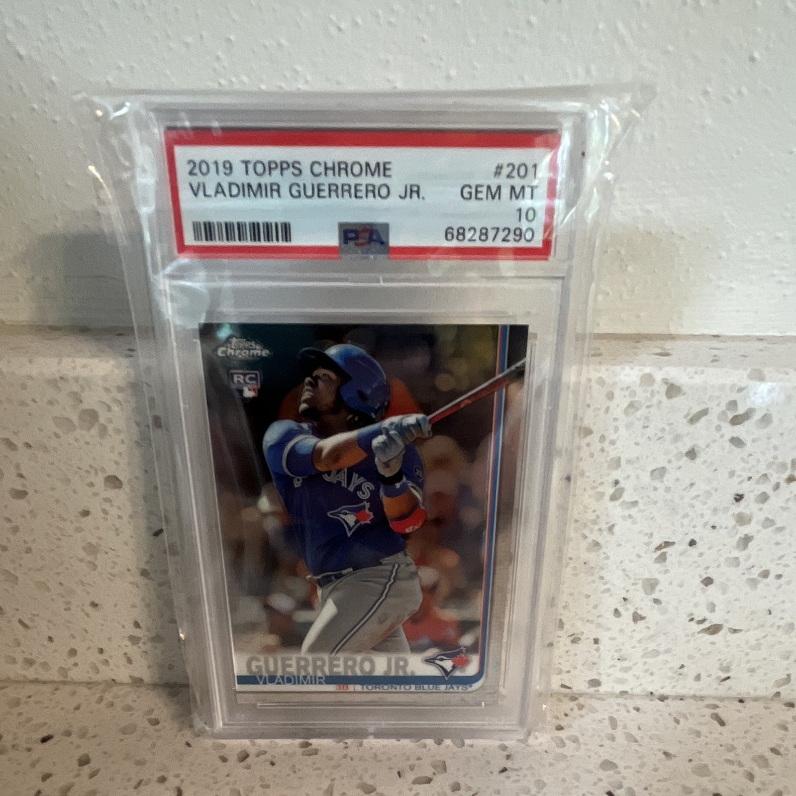 Topps 2019 Chrome Vladimir Guerrero Jr. RC #201 PSA 10 Toronto Blue Jays