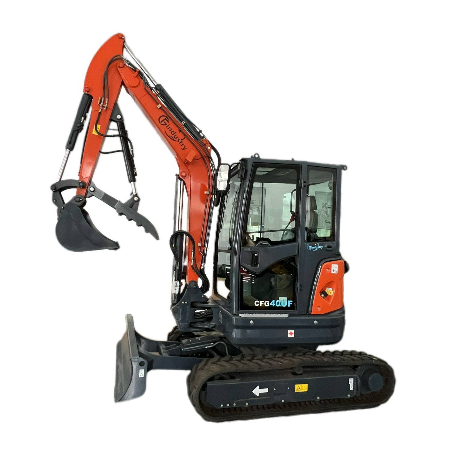 CFG Mini Excavator 4Ton Track Digger Kubota D1703 Diesel Engine(Hydraulic Thumb)
