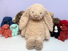 Jellycat Very Rare Big Bashful Luxe Bunny Curly, Brand New Without Tags, Genuine