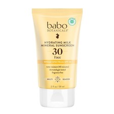 Sunscreen SPF 30 Hydrating Milk Mineral Lightweight Zinc Oxide Babo Botanicals