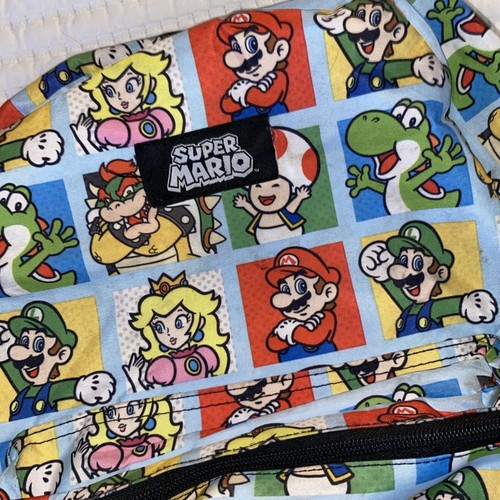 Nintendo Super Mario Bros 17" Laptop Rucksack All Over Figur Luigi Toad - Bild 2 von 4