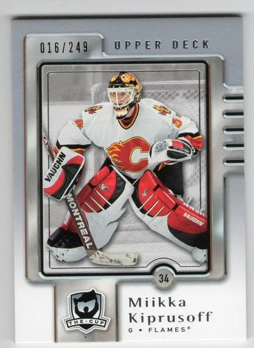 2006-07 Upper Deck The Cup Miikka Kiprusoff Card #15 Calgary Flames 016/249