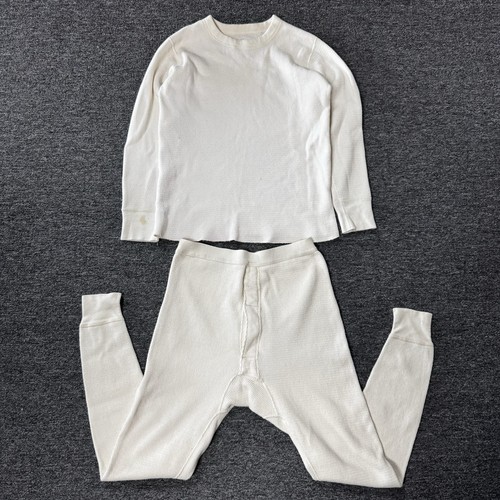Vintage 70s Military Army Extreme Cold Thermal Longsleeve & Pants Set - Size L