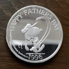 1 oz Silver / Peanuts - Happy Father's Day 1996 / L.E. with Stamped Serial #0028