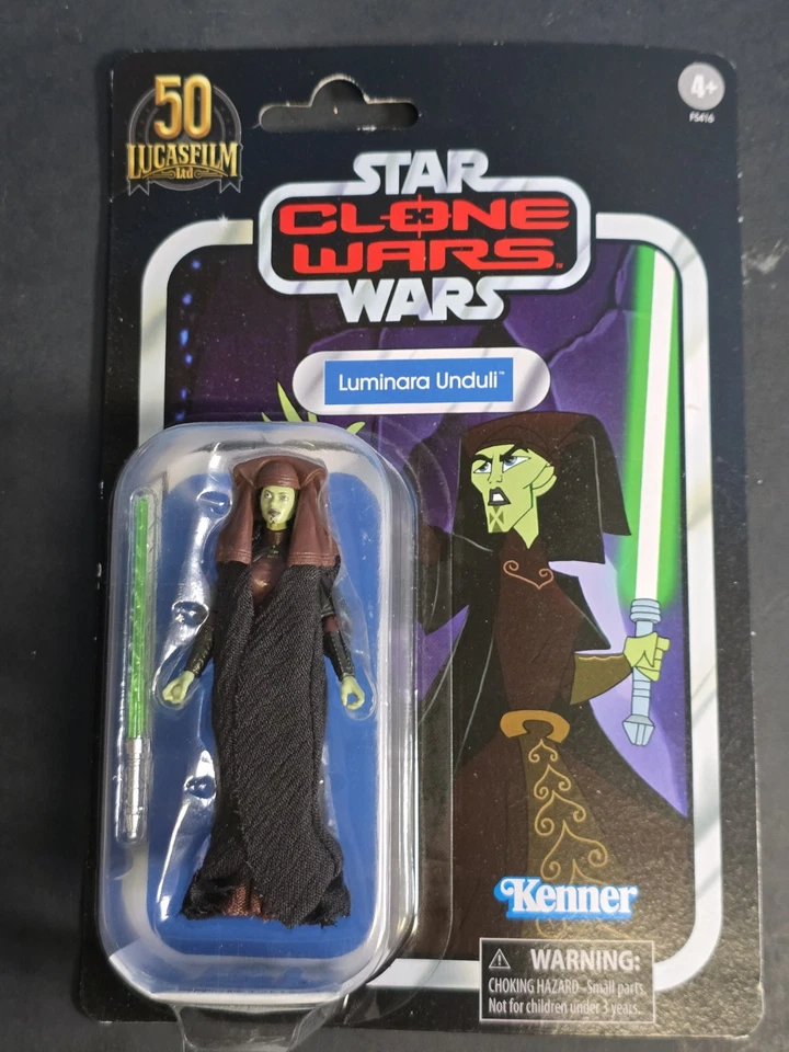 Lote De Colección Star Wars 3.75 - Clone Commander Gris, Kit Fisto Y Luminara Undull Foto 3 de 4