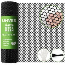15.7IN x 16.4FT Plastic Chicken Wire Fencing Mesh, Hexagonal Chicken Wire Fen... 1.51 per foot