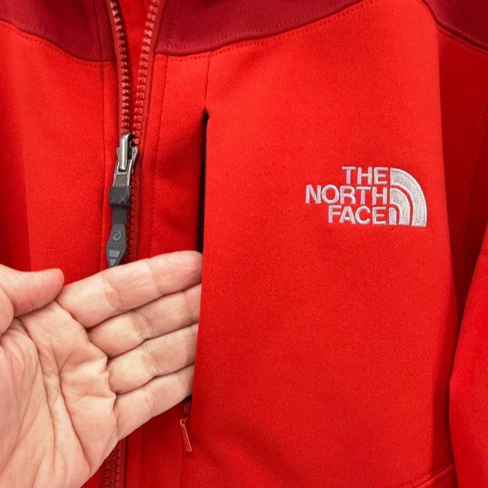 Jaqueta de lã The North Face Flight Series zíper completo masculina grande vermelha elástica TKA - Imagem 3 de 4