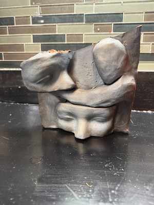 Abstract Sculpture Face mask artwork 