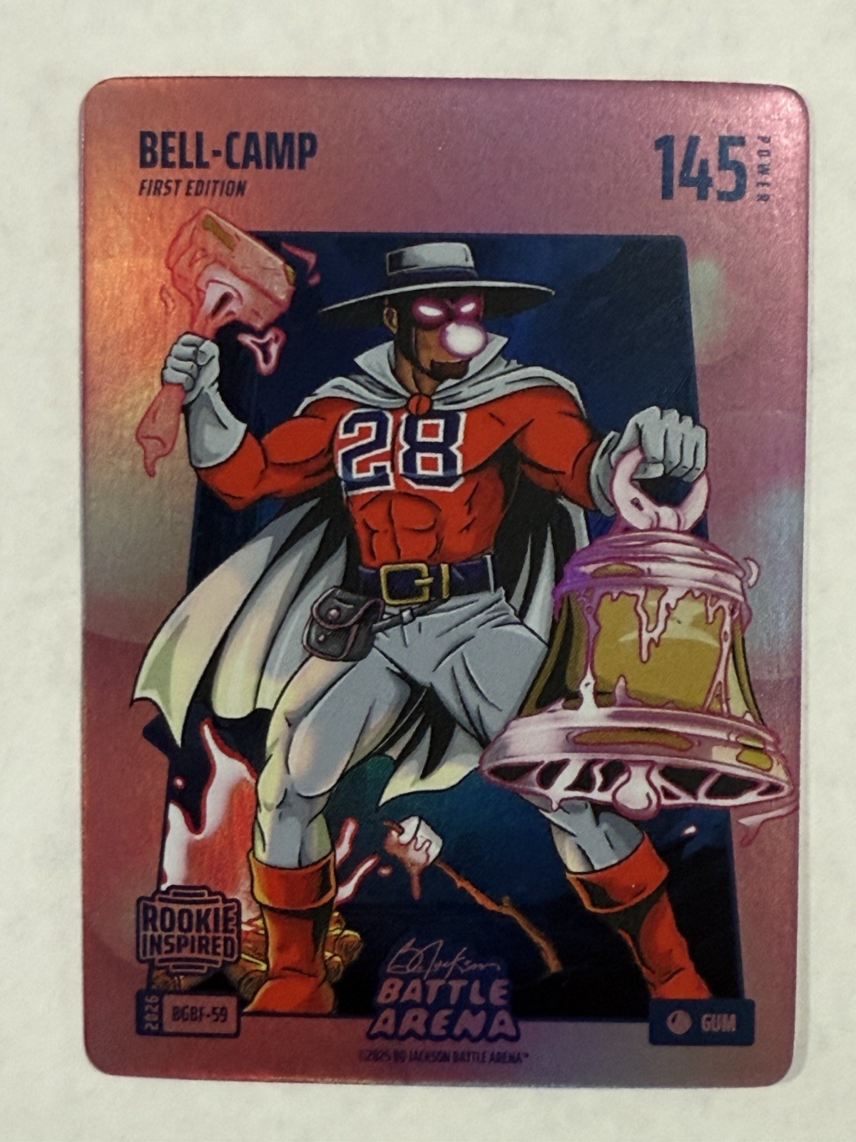 🔥2026 Bo Jackson Battle Arena BGBF-59 Kristian Campbell Battlefoil Gum SP🔥