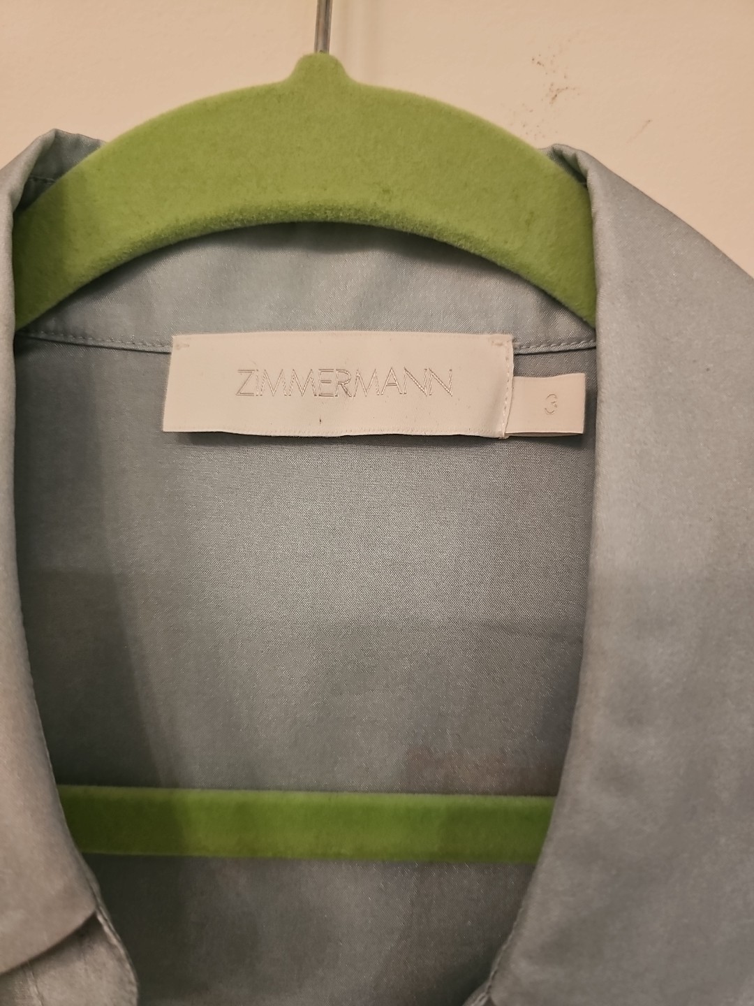 ZIMMERMANN  Waverley  Shirt  Blue Floral Size 3 Or L