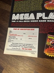 Mega Play Sega Video Game Magazine Lion King Animaniacs Vol 5 no 5  Oct/Nov 1994