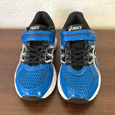 ASICS Gel Contend 3 Blue/Black/White Kids US 1 EU 32.5 Hook Loop