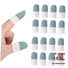 Controller Finger Thumb Sleeve, 16 Pack Mobile Gaming Finger Sleeve Light Blue