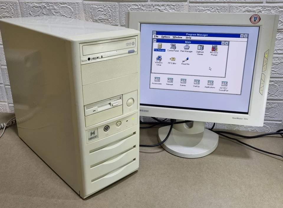 Pentium 133mhz PC DOS Minitower Computer Vintage Retro Gaming MS-Dos Diskette - Bild 4 von 4