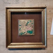 Remo Brindisi Bassorilievo su lastra d'argento "4 miniature per un artista" 1977