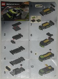 Lego Racers Tiny Turbos, 8120 , 8121, & 8119, Complete W/ Manuals, No Boxes