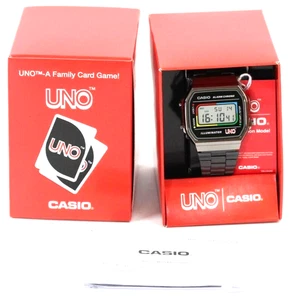 CASIO CLASSIC x UNO Collaboration A168WEUC-1A Unisex Wristwatch From Japan NEW