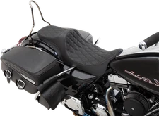 Drag Specialties Predator III 2 Up Seat Black Double Diamond 0801-1304