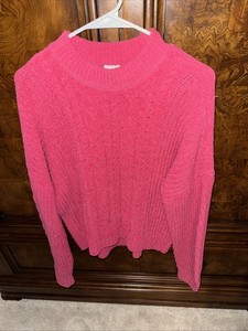 Abercrombie Kids 17/18 Hot Pink Cozy Sweater