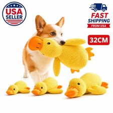 Dog Plush Toy Stomping Duck Bite Resistant Chew Teeth Cleaning Interactive Toy