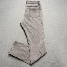 J McLaughlin Pants Womens 12 Gray Straight Leg Stretch Cotton Spandex Casual