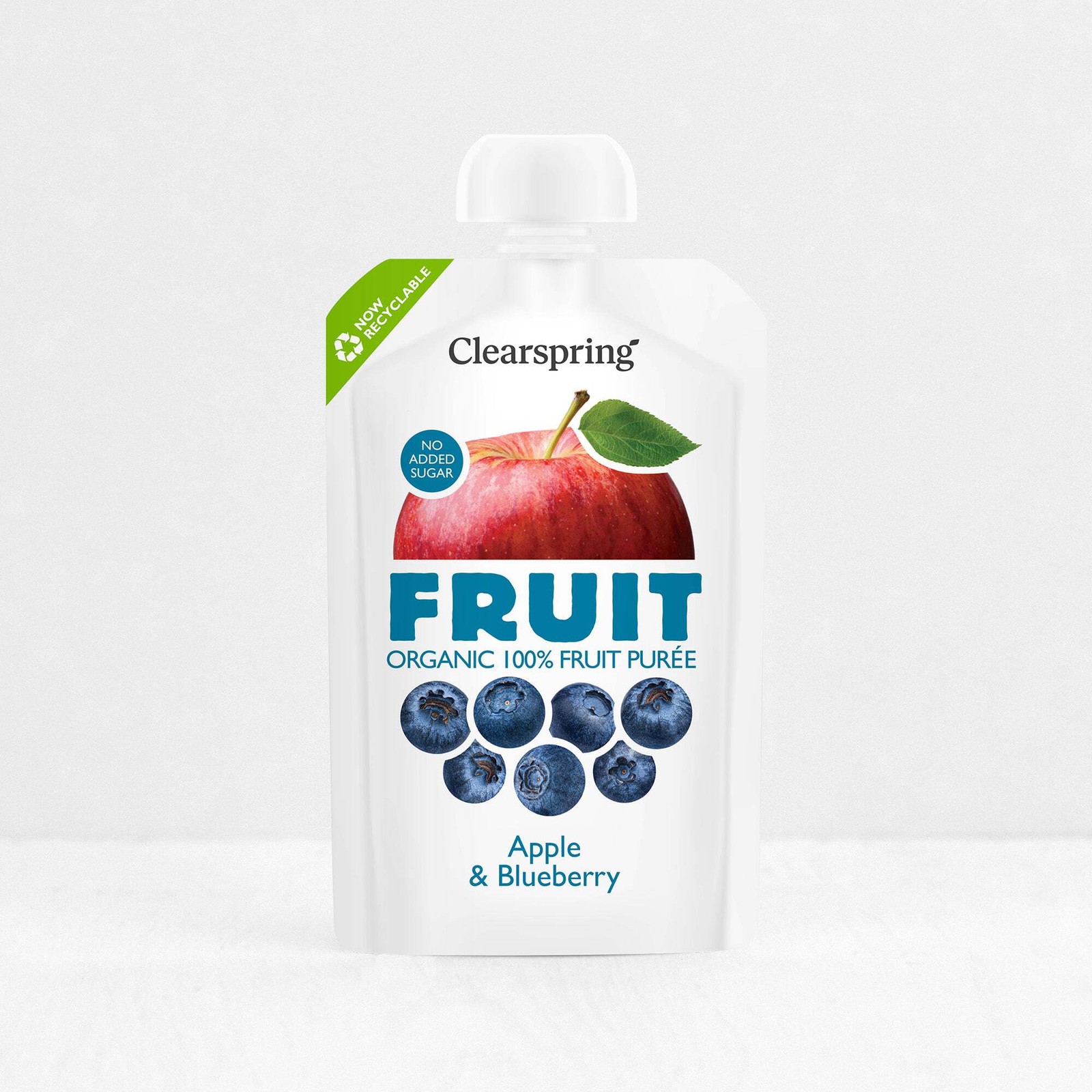 Clearspring Organic FRUIT 100% Fruit Purée - Apple & Blueberry 100g