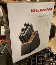 KitchenAid Classic 14-Piece Self-Sharpening Slim Knife Block Set