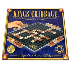 Kings Cribbage Royal Edition Wood Tiles Complete Vtg 1999 Special
